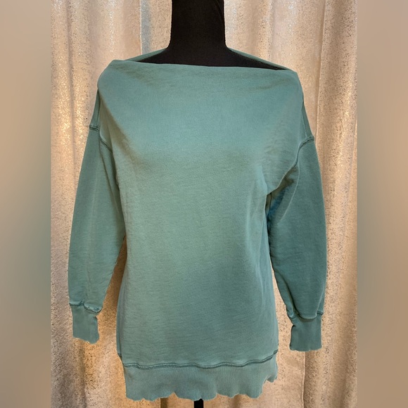 Pilcro Tops - Pilcro Anthropologie Oversized Boat Neck Sweatshirt